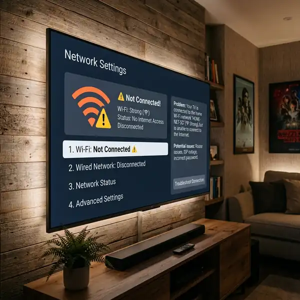 Configurações de rede e conexões sem fio na Smart TV Samsung