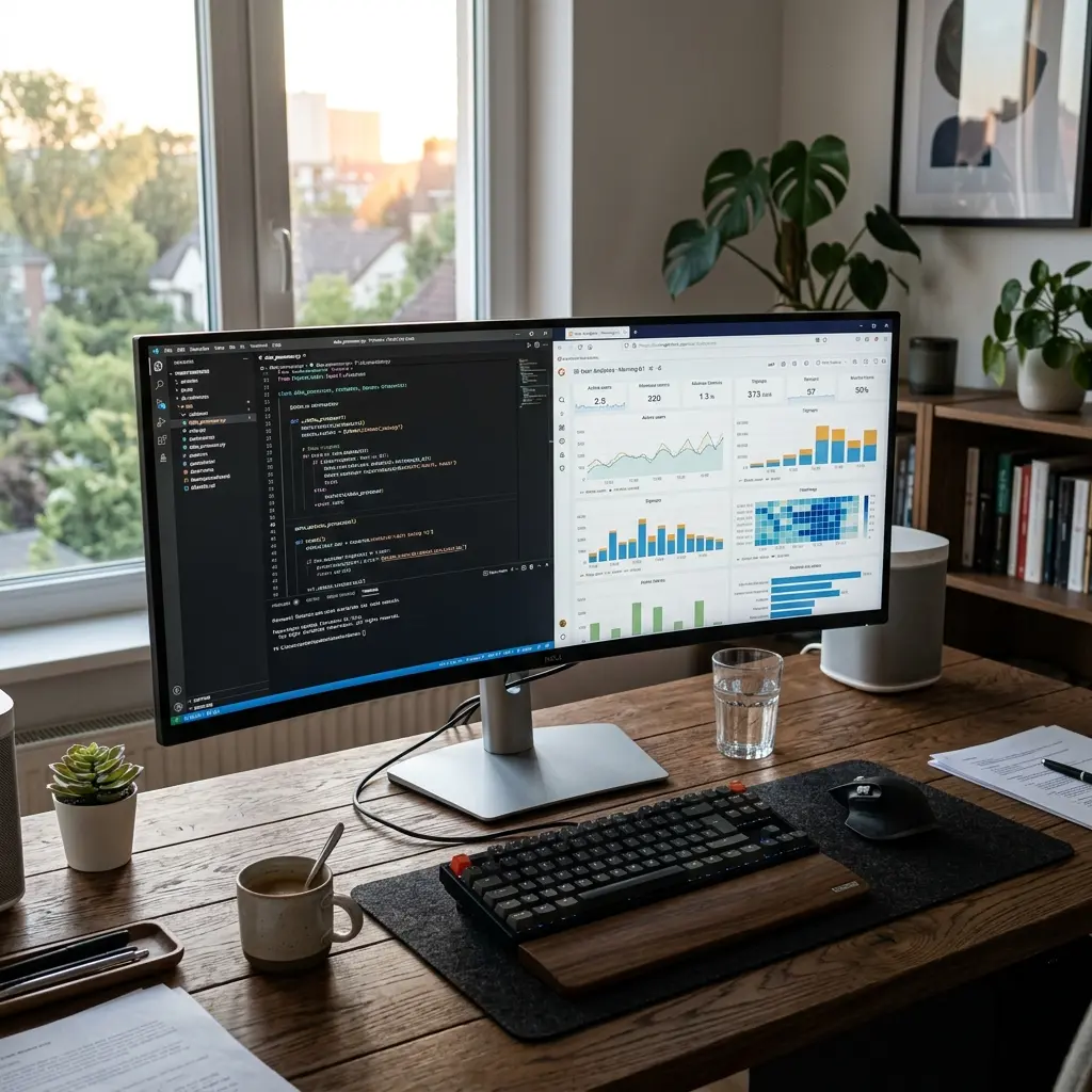 Configuração de Display e Imagem de Alta Qualidade