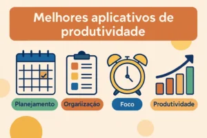Professora dando aula online com fone e quadro branco