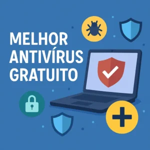 Melhor antivírus gratuito com ícones de proteção e privacidade