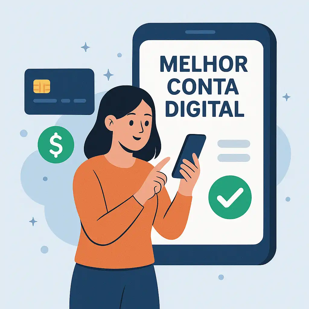 Melhor conta digital com controle financeiro simplificado