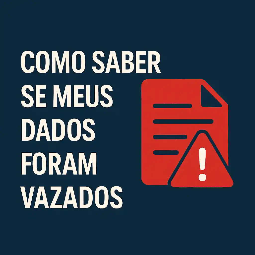 Alerta de vazamento de dados com cadeado vermelho