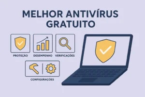 Melhor antivírus gratuito com escudos e laptop