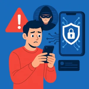 Alerta de atividade incomum em app suspeito no celular