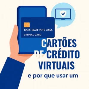 Conta digital integrada a criptomoedas em um cenário futurista