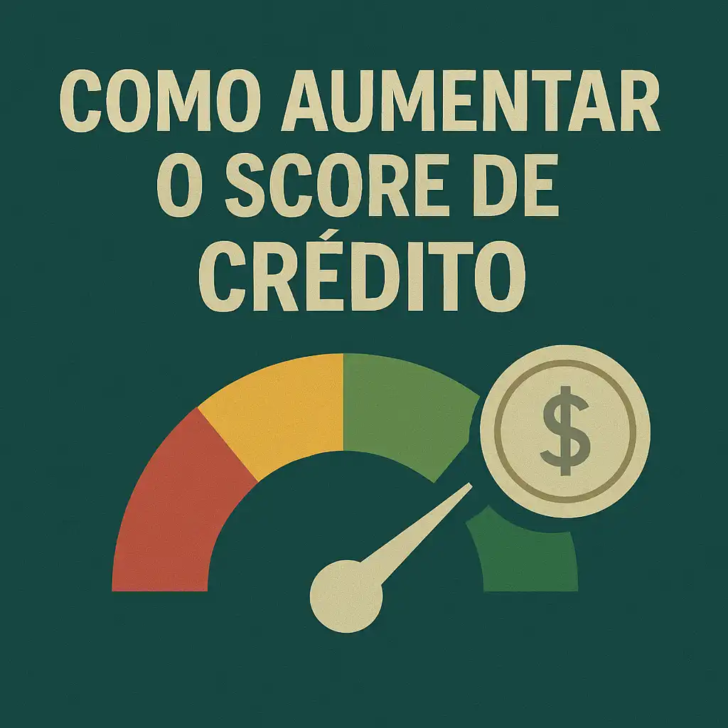 Escala de score de crédito mostrando risco baixo e alto