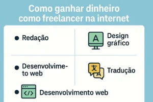 Áreas para freelancers ganharem dinheiro online