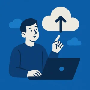 Conceito de armazenamento e acesso à informação em nuvem