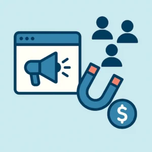 Imagem ilustrativa de marketing digital atraindo leads