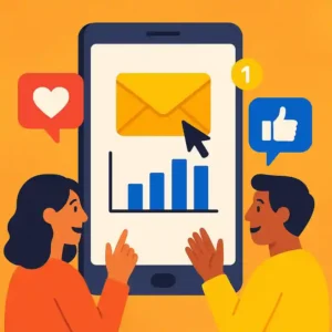 Ilustração de marketing de conteúdo