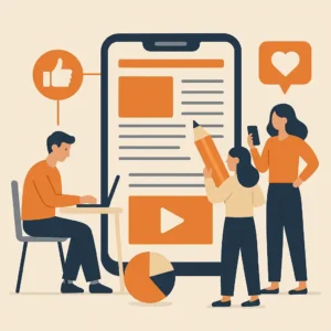 Três influenciadores discutindo estratégias de monetização no Kwai