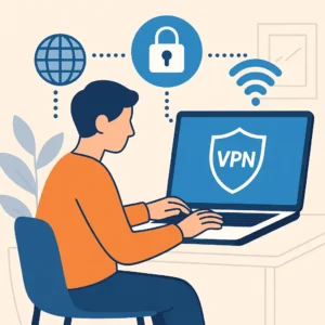 Interface da melhor VPN grátis sendo usada em smartphone