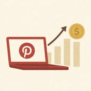 Loja virtual promovendo produtos físicos no Pinterest