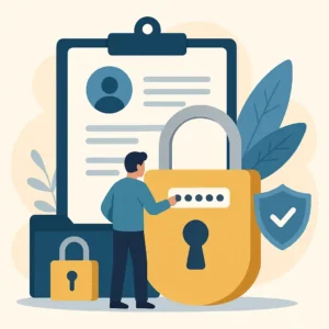 Estratégias de marketing digital para pequenas empresas com gráfico e megafone