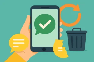 Pessoa usando app de controle financeiro pessoal sentado à mesa.