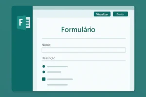 Como criar um formulário no Microsoft Forms visualizando o ambiente da ferramenta