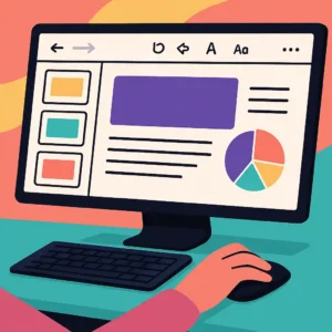 Como usar o Canva para criar apresentações com edição de slides coloridos no computador