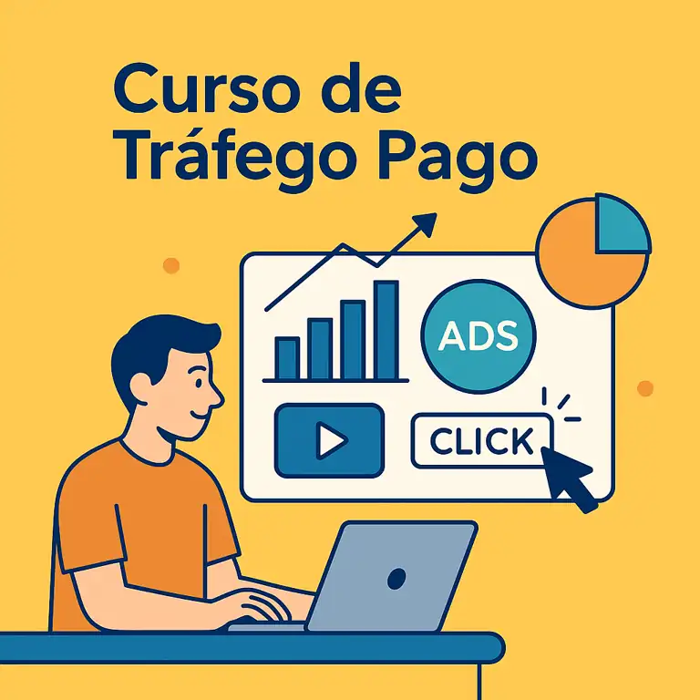 Curso de tráfego pago com foco em anúncios online e conversões