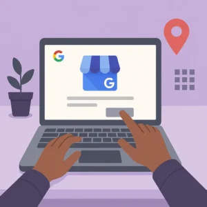 Empresa ativa no Google com selo de verificação