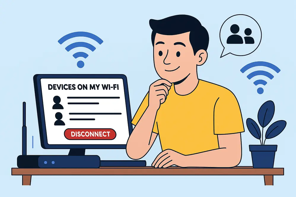 Conexão Wi-Fi sendo compartilhada entre vários aparelhos domésticos