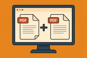 Merge PDF Online using a browser-like interface