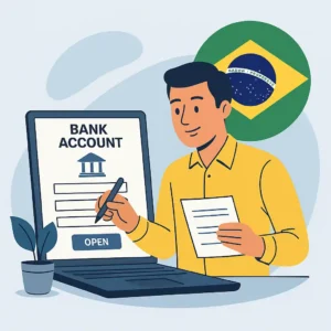 Remote banking app view for small business owners in Brazil
