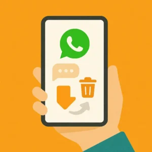 Mensagem deletada no WhatsApp com confirmação visual