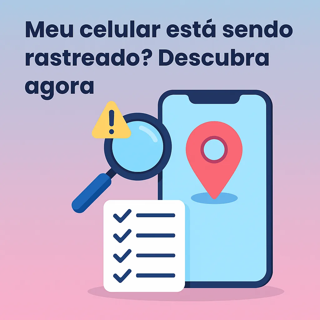 Pessoa preocupada com segurança do celular sendo rastreado